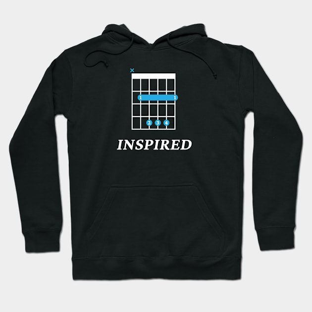 B Inspired B Guitar Chord Tab Dark Theme Hoodie by nightsworthy